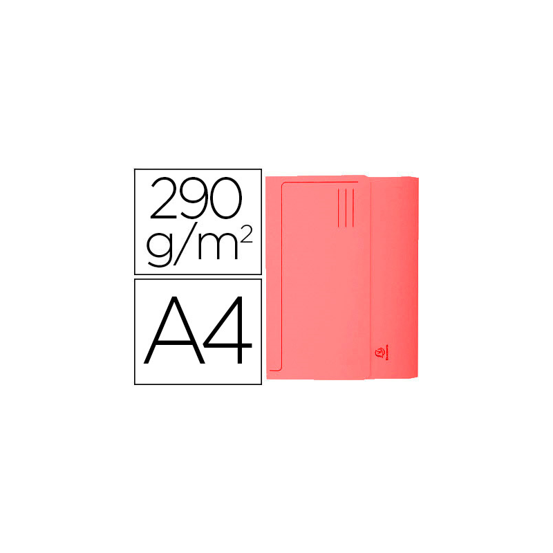 Subcarpeta cartulina con bolsa exacompta din a4 rojo 290 gr