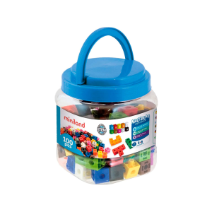 Juego miniland 100 cubos de...