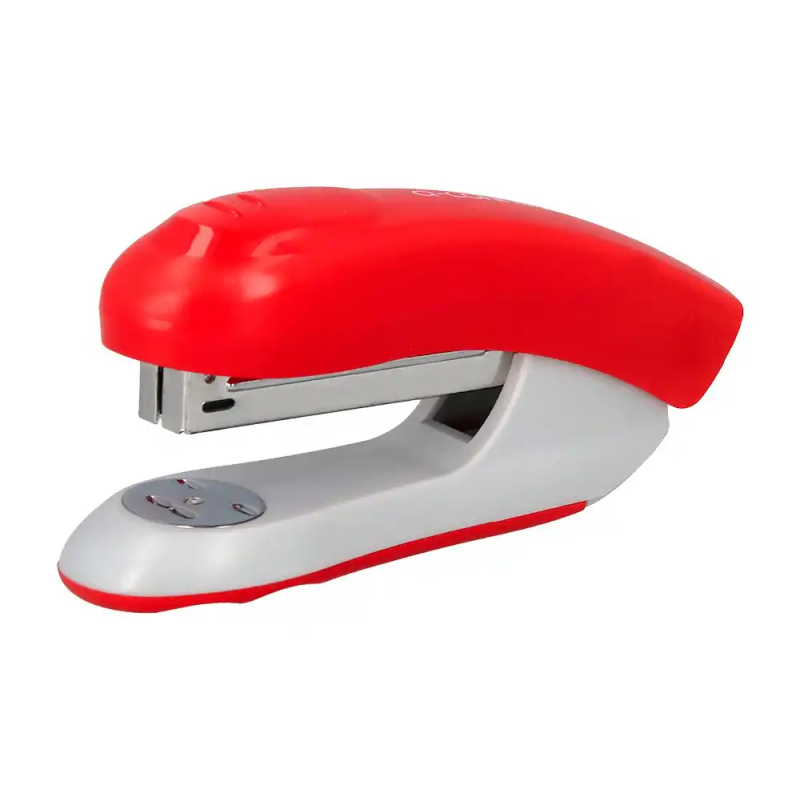 Grapadora q-connect kf14206 plastico abs roja capacidad 20 hojas