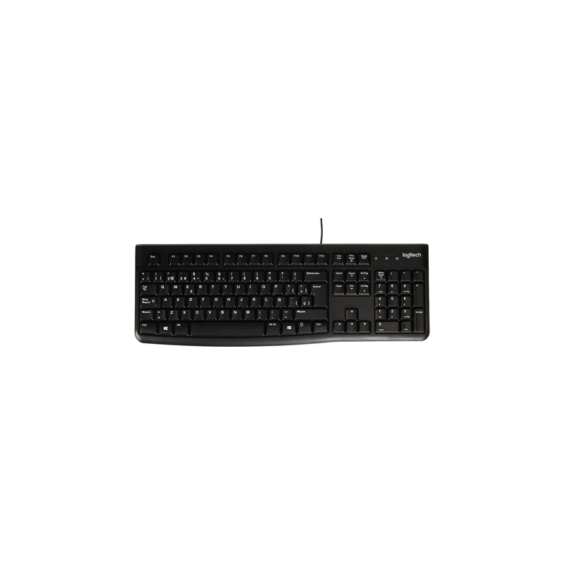 Teclado logitech k120 usb 2.0 con cable negro