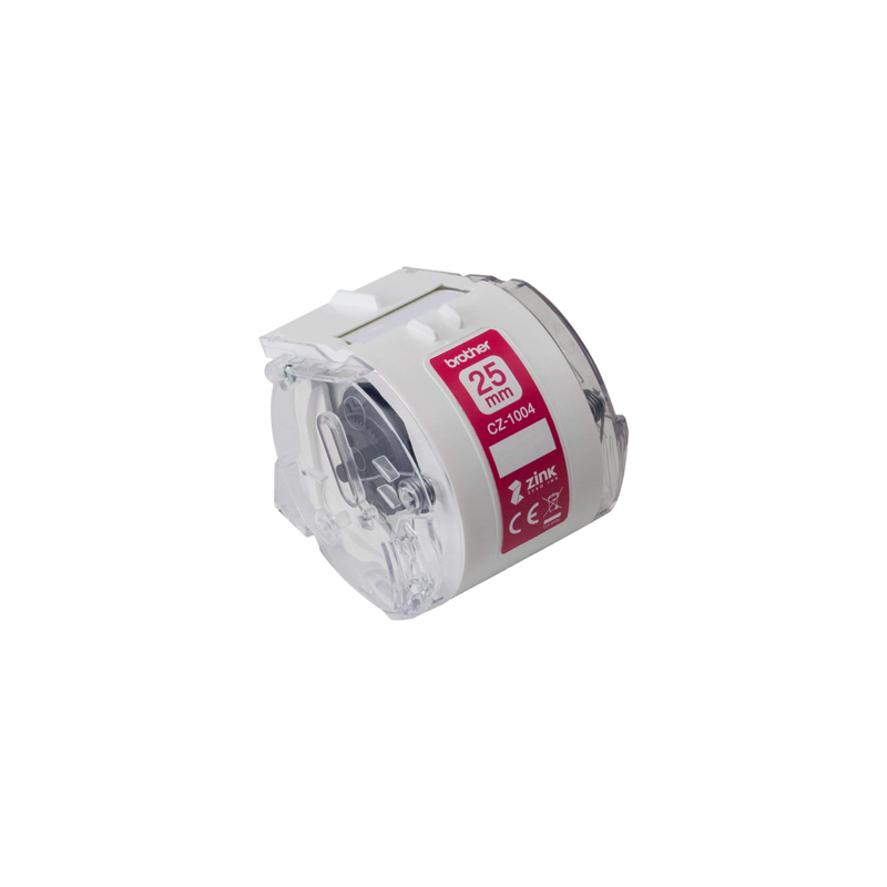 Cinta brother cz-1004 impresion color para impresora vc-500w rollo 25 mm x 5 m