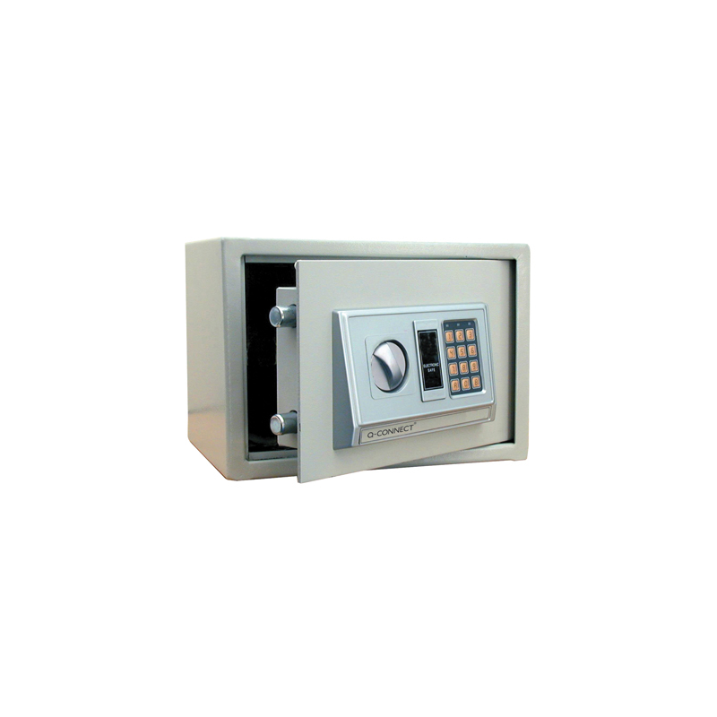Caja de seguridad q-connect electronica clave digital capacidad 10l con accesorios fijacion 310x200x200 mm