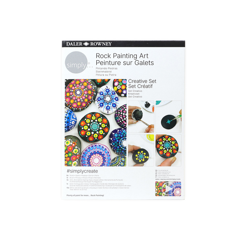 Set de pintura daler rowney simply creativo rock