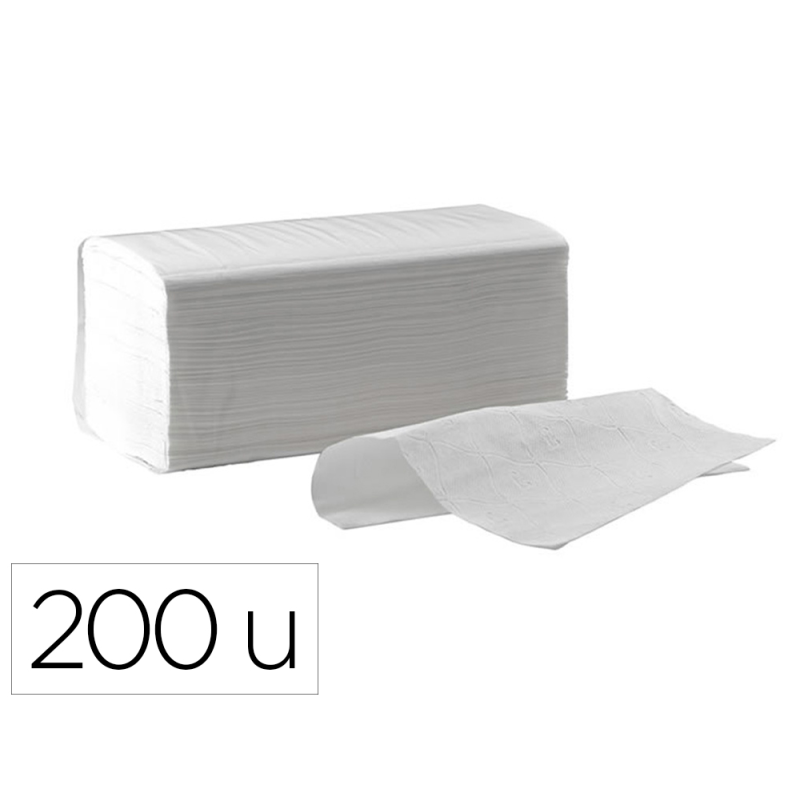 Toalla de papel secamanos dahi z celulosa 2 capas caja con 20 paquete de 200 unidades