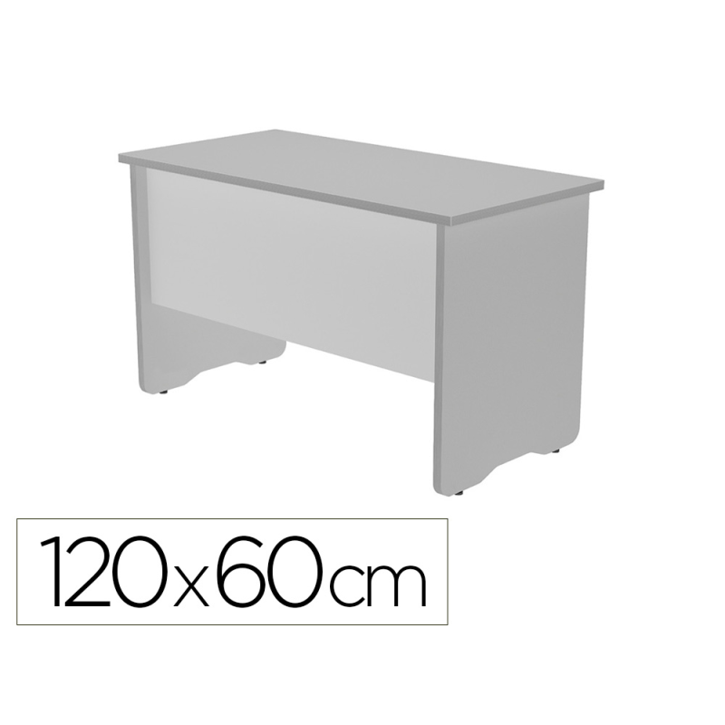 Mesa de oficina rocada work 2000ab02 gris/gris 120x60 cm