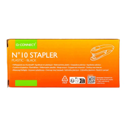 Grapadora q-connect kf14212 plastico capacidad 10 hojas usa grapas numero 10