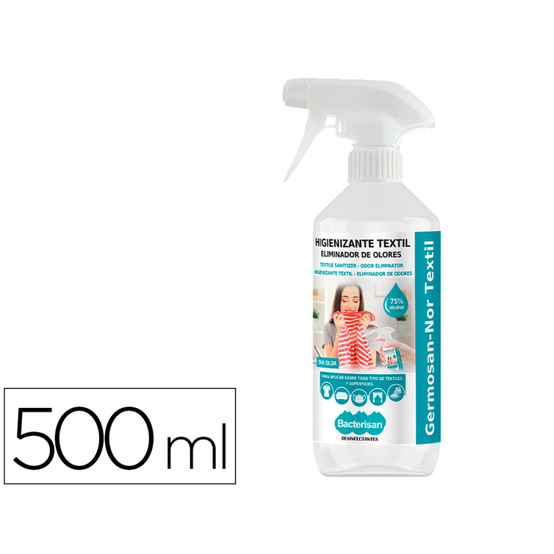 Desinfectante bacterisan germosan-nor bp7 virucida para textil bote pulverizador de 500 ml