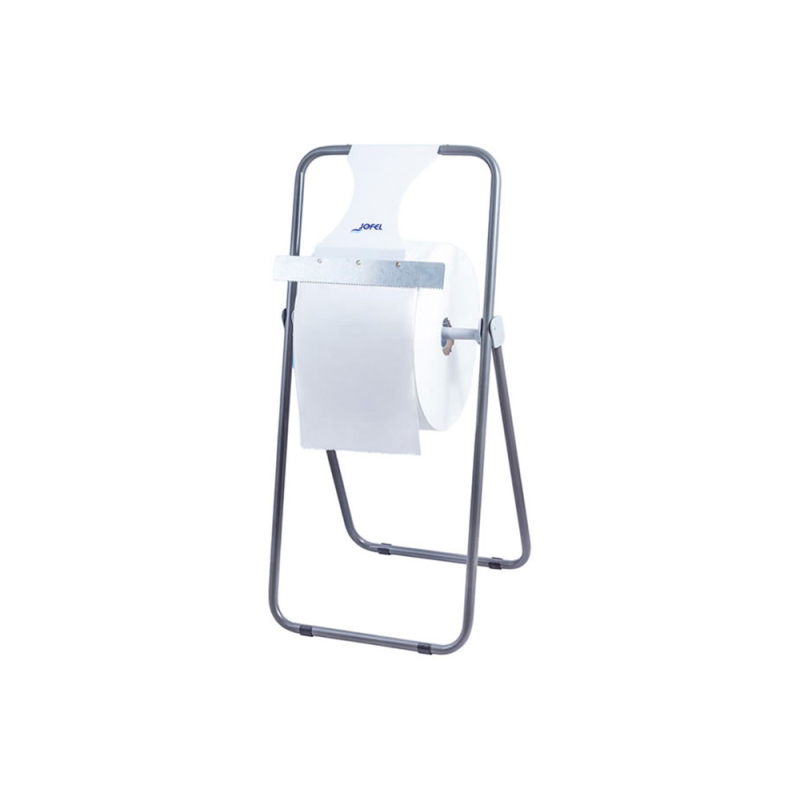 Portabobina industrial jofel metalico suelo con sierra de corte para bobinas de hasta 500 m 850x418x445 mm