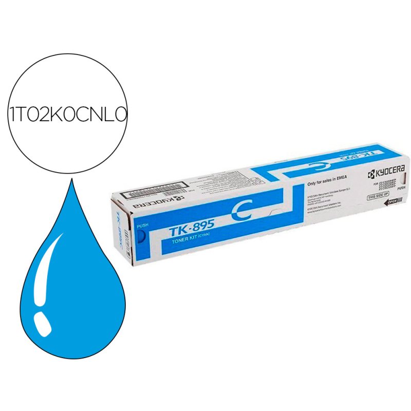 Toner kyocera -mita tk895c fsc-8020mcp / 8025mcp / c8520 / c8525 laser cian tk895c