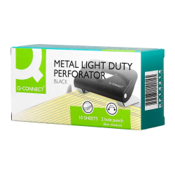 Taladrador q-connect kf14214 negro abertura 1 mm capacidad 10 hojas