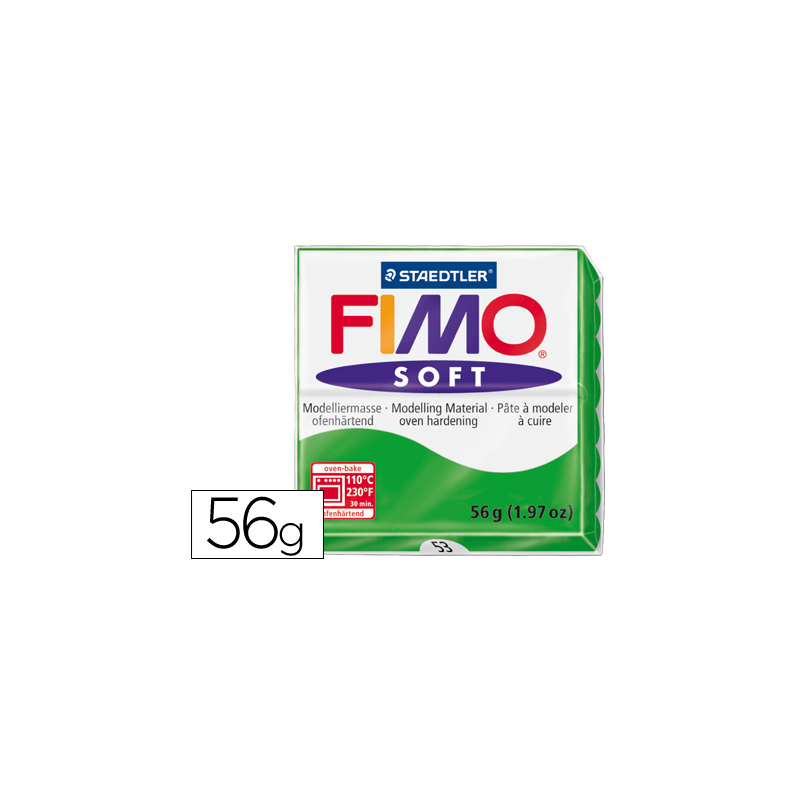 Pasta staedtler fimo soft 57 gr color verde tropical
