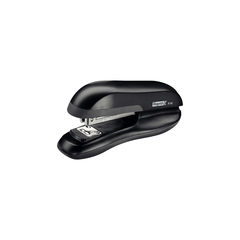 Grapadora rapid f16 plastico abs color negro capacidad 30 hojas usa grapas 24/6 y 26/6
