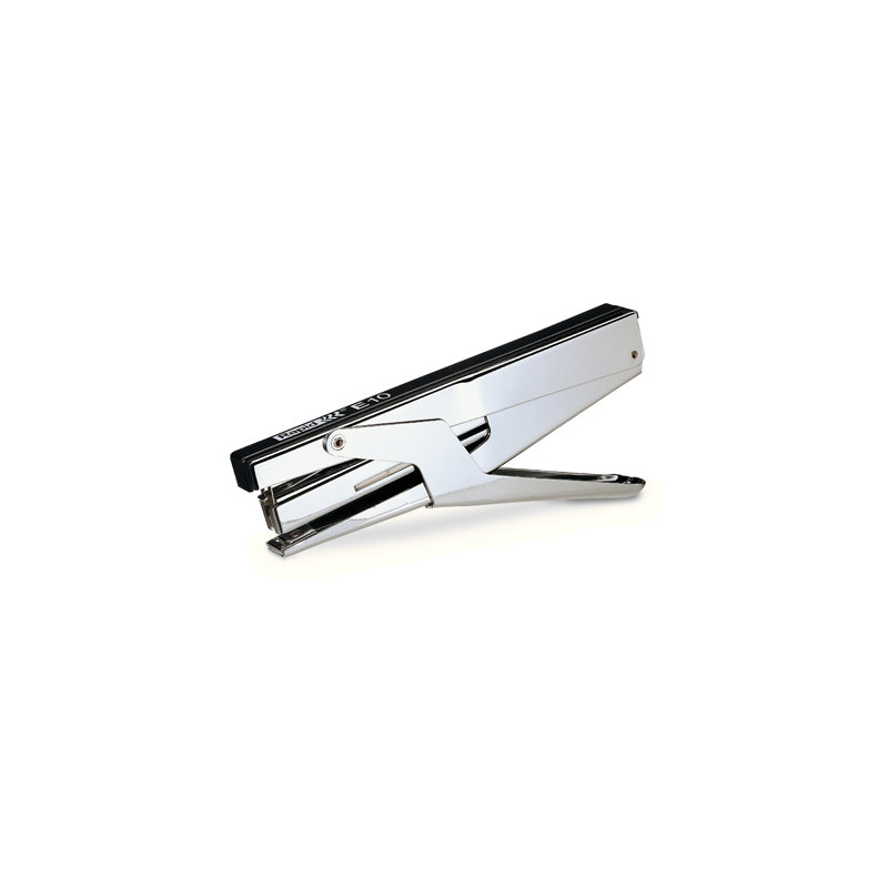 Grapadora tenaza rapid e10 cromado/negro capacidad 15 hojas usa grapas nº 10