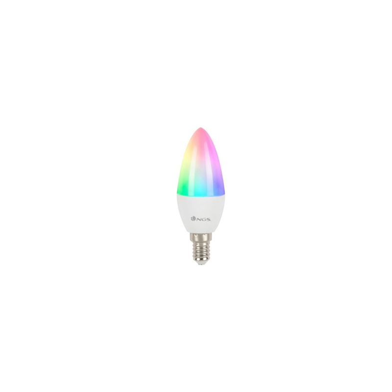 Bombilla ngs smart wifi led bulb gleam 514c halogena colores 5w 500 lumenes e14 regulable en intesidad