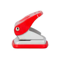 Taladrador q-connect kf14216 rojo abertura 1 mm capacidad 10 hojas