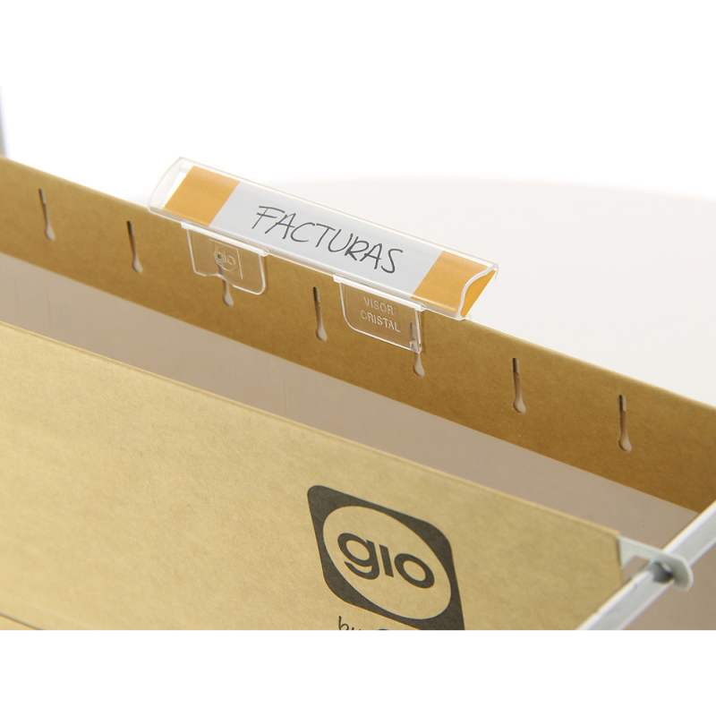 Visor de cristal gio corto cristal transparente 8,5x1,5 cm