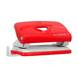 Taladrador q-connect kf14216 rojo abertura 1 mm capacidad 10 hojas