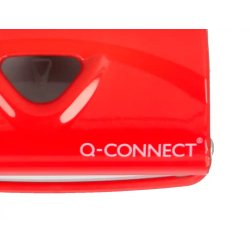 Taladrador q-connect kf14216 rojo abertura 1 mm capacidad 10 hojas