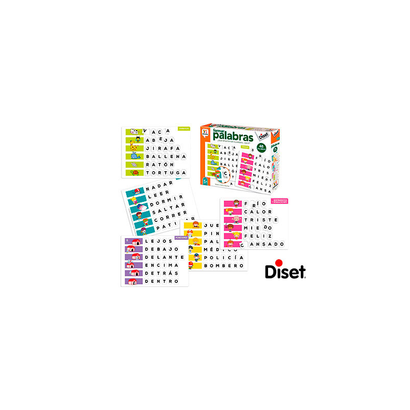 Juego diset didactico formar palabras yo aprendo