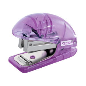 Grapadora rapid mini f4 colour breeze usa grapas 24/6 y 26/6 color lavanda en blister