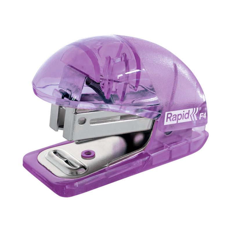 Grapadora rapid mini f4 colour breeze usa grapas 24/6 y 26/6 color lavanda en blister
