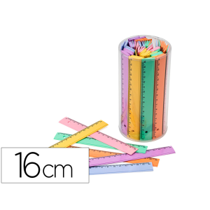 Regla faibo plastico 16 cm...