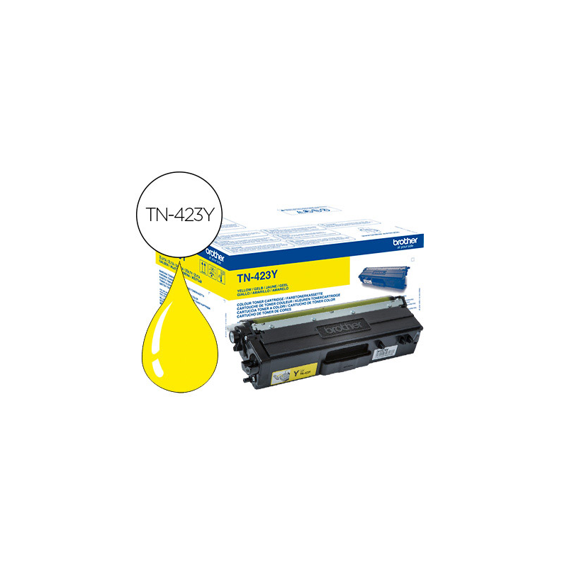 Toner brother tn-423 para dcp-l8410 cdn/8410 cdw / hl-l8260 cdw/mfc-l8360 cdw / 8690 cdw/8900 cdw amarillo