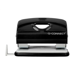 Taladrador q-connect kf14217 negro abertura 2 mm capacidad 20 hojas