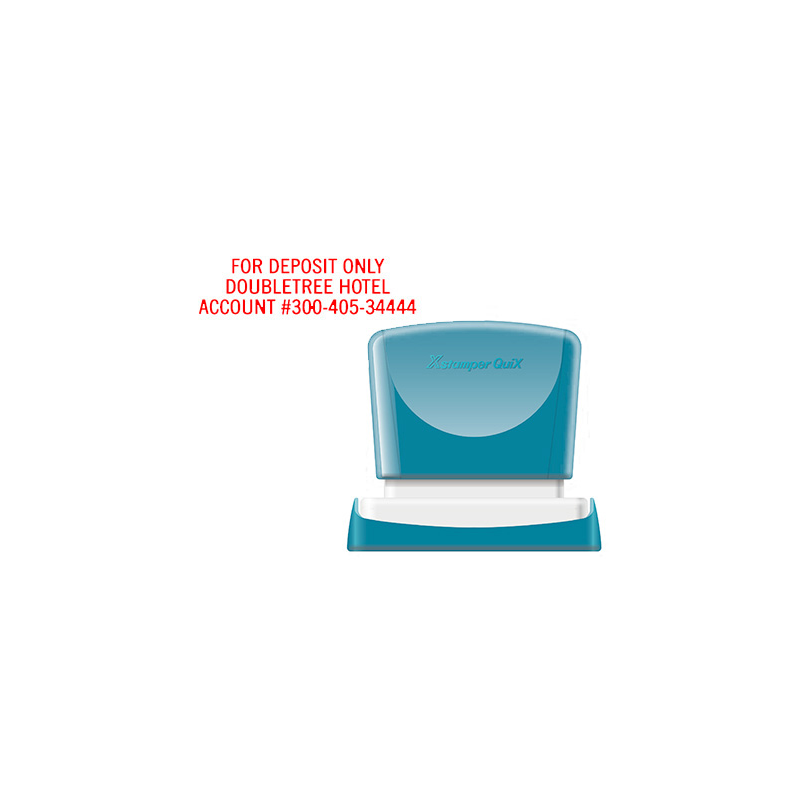 Sello x'stamper quix personalizable color rojo medidas 16x48 mm q-11