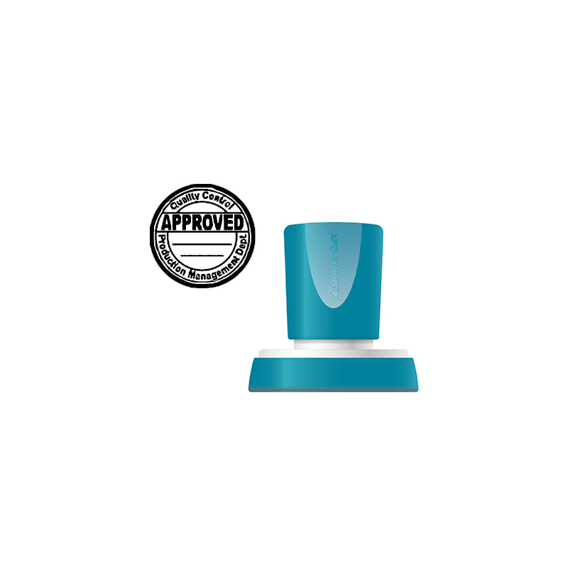 Sello x'stamper quix personalizable color negro redondo diametro 38 mm q-53