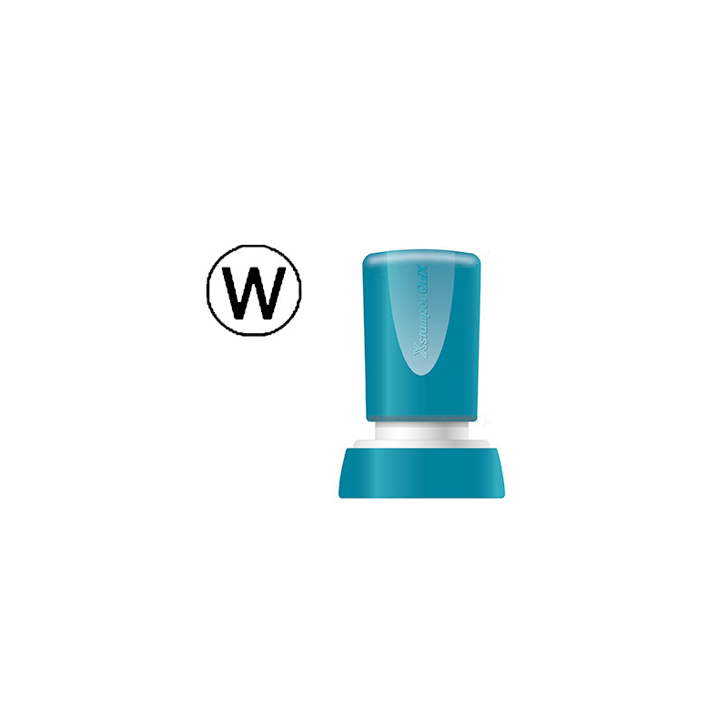 Sello x'stamper quix personalizable color negro redondo diametro 20 mm q-34