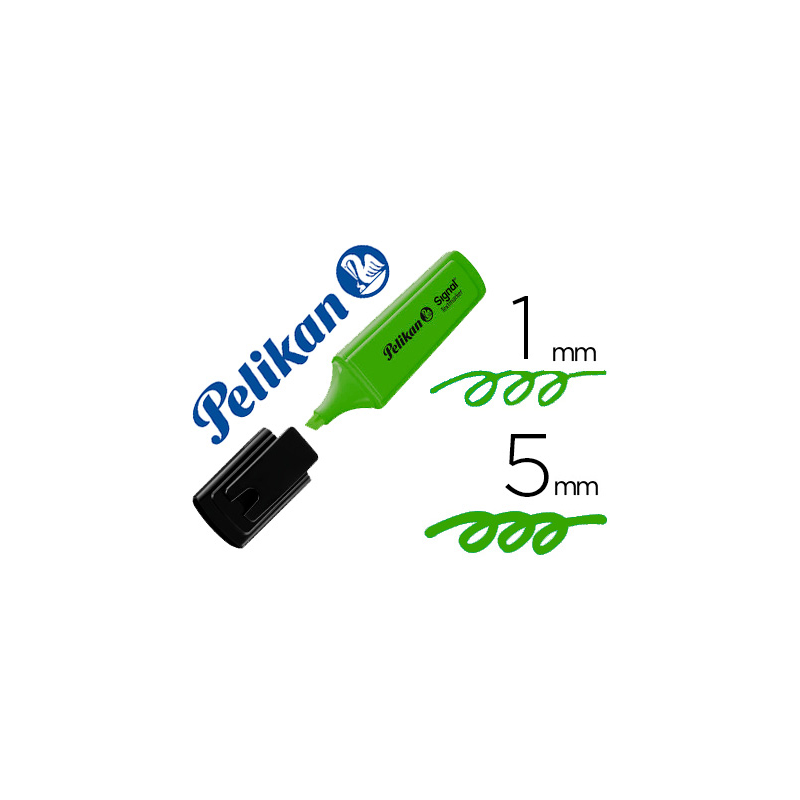 Rotulador pelikan fluorescente textmarker signal verde