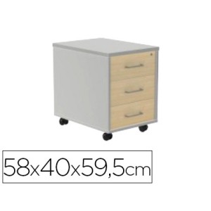 Cajonera rocada con tres...