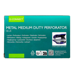 Taladrador q-connect kf14218 azul abertura 2 mm capacidad 20 hojas