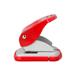 Taladrador q-connect kf14219 rojo abertura 2 mm capacidad 20 hojas