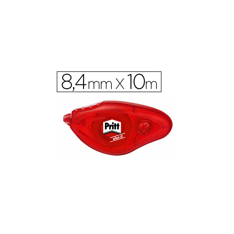 Pegamento pritt roller compact permanente 8,4 mm x 10 mt