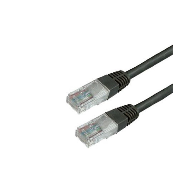 Cable de red mediarange longitud 3 m color negro conector rj45