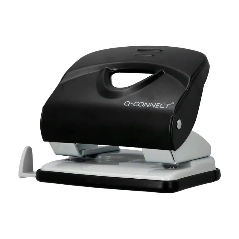 Taladrador q-connect kf14220 negro abertura 2,7 mm capacidad 30 hojas