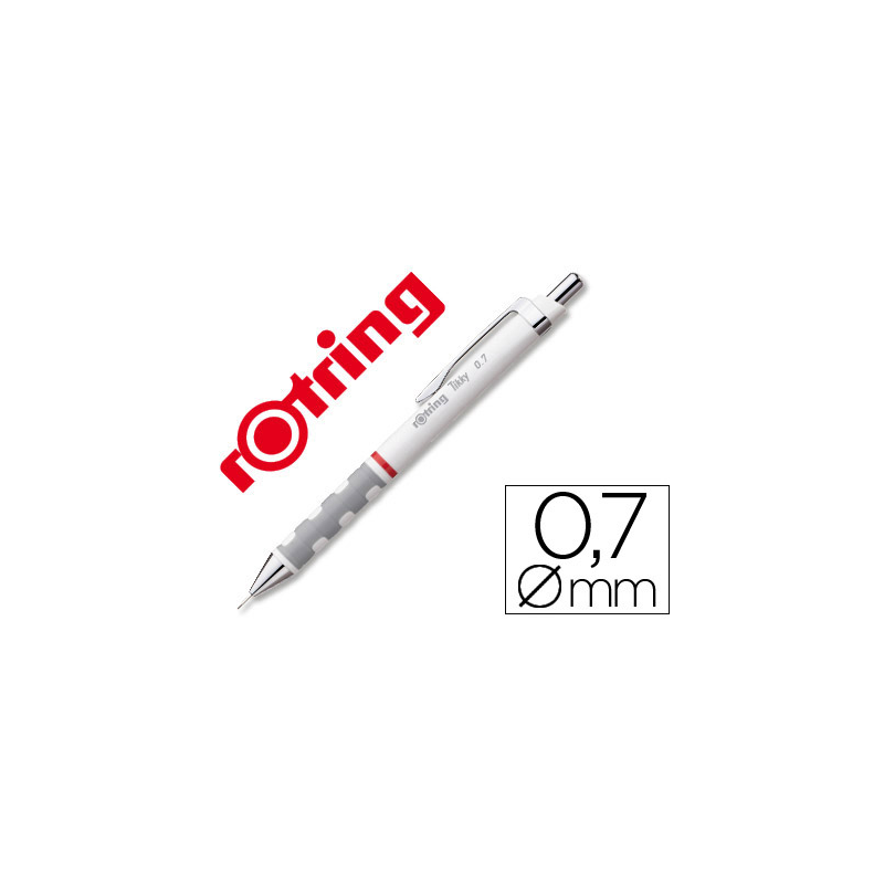 Portaminas rotring tikky 0,7 mm blanco