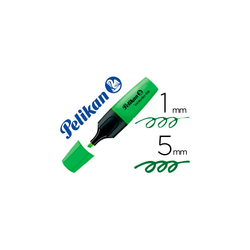 Rotulador pelikan fluorescente textmarker 490 verde