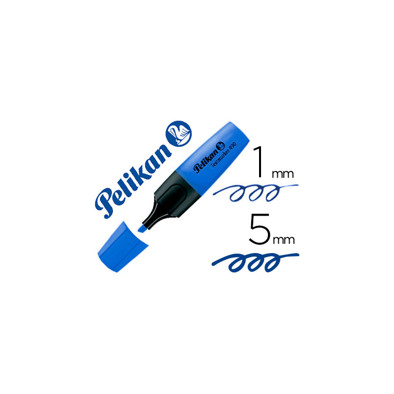 Rotulador pelikan fluorescente textmarker 490 azul