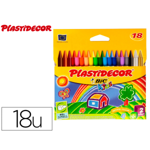 Lapices cera plastidecor...