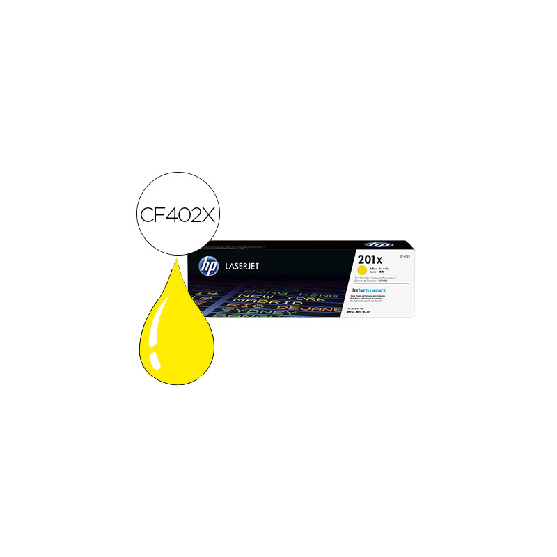Toner hp 201x laserjet pro m252 / mfp m277 amarillo 2.300 pag