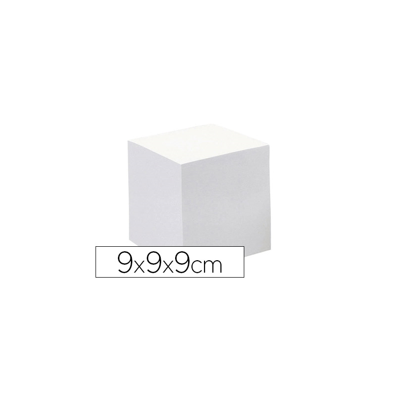 Taco papel quo vadis encolado blanco 680 hojas 100% reciclado 90x90x90 mm 90 gr