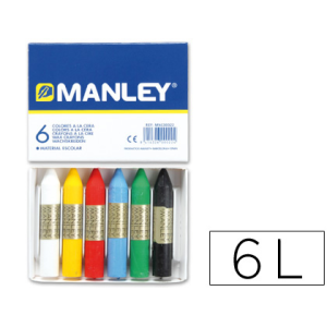 Lapices cera manley caja de...