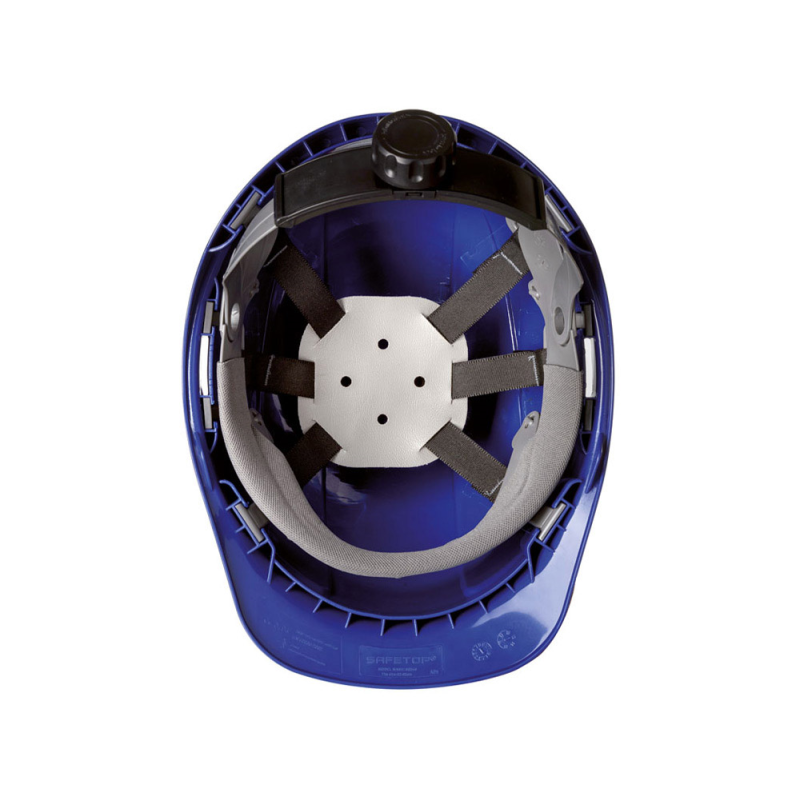 Casco de hdpe safetop er series con barboquejo y rosca en397 blanco