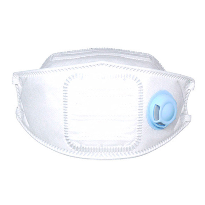 Mascarilla facial safetop ffp2 nr d 3d con valvula plegable filtro plisado