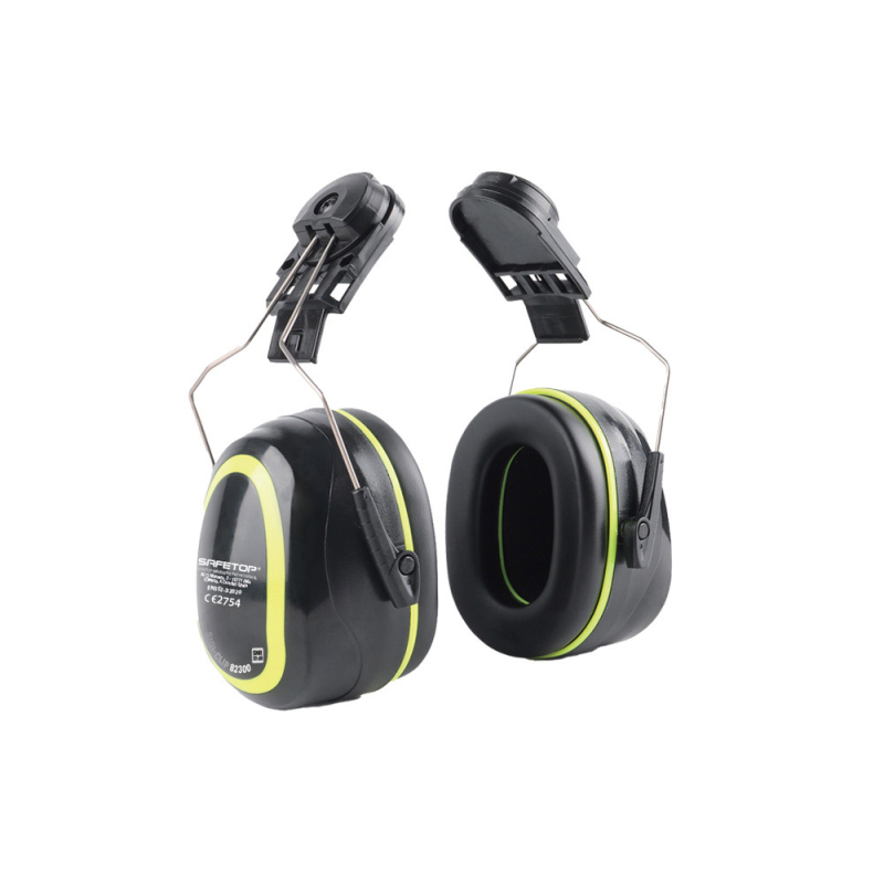 Protector auditivo safetop sigi-clip abs para acoplar a cascos snr 33 db