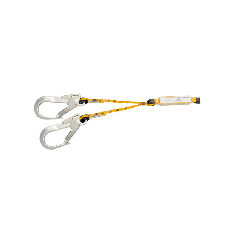 Cuerda doble safetop 1 m con absorbedor + 80113j (2uds.)