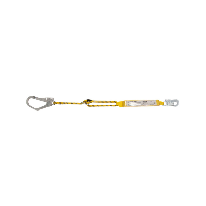 Cuerda safetop regulable con absorbedor y mosquetones 1,98 m
